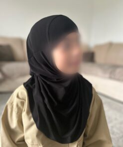 Alternative view of Hijab Enfant Confectionné en Turquie - Noir