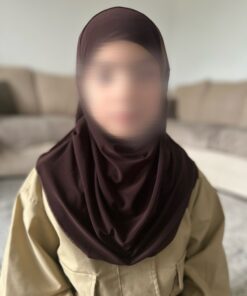Hijab Enfant Confectionné en Turquie – Marron
